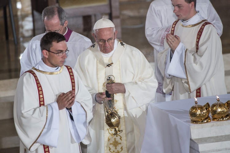 Papież w sanktuarium świętego Jana Pawła Wielkiego