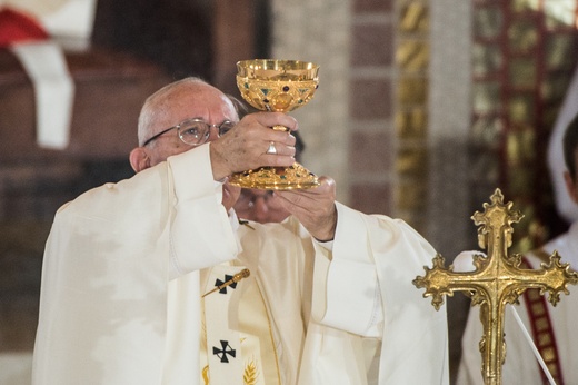 Papież w sanktuarium świętego Jana Pawła Wielkiego