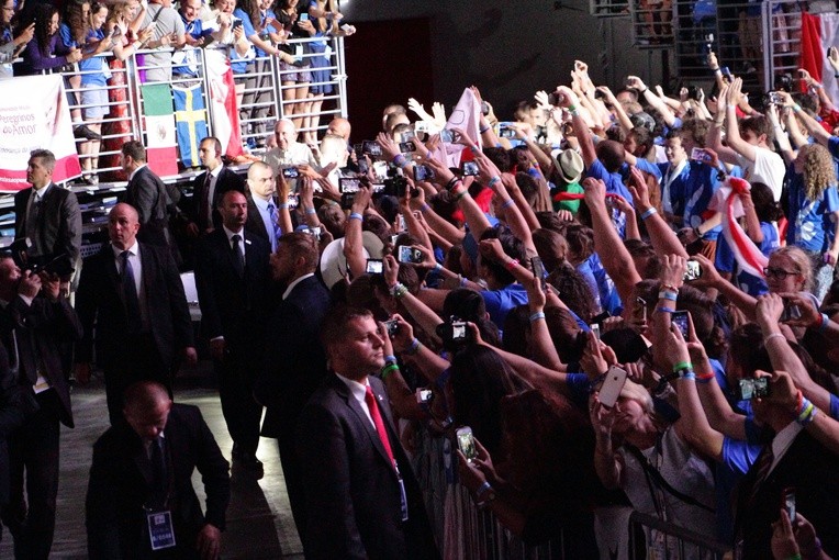 Spotkanie papieża Franciszka z wolontariuszami ŚDM