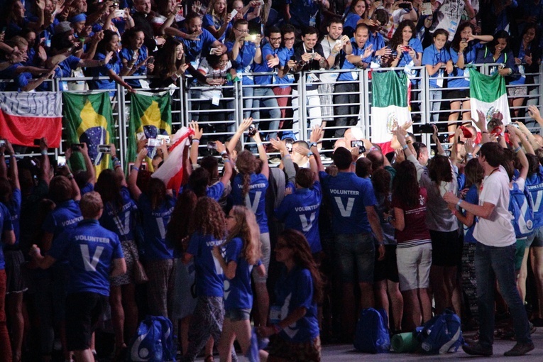 Spotkanie papieża Franciszka z wolontariuszami ŚDM
