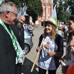 Wyjście pielgrzymki na Jasną Górę