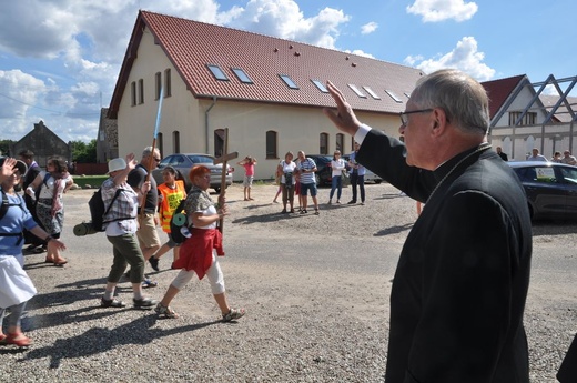 Wyjście pielgrzymki na Jasną Górę