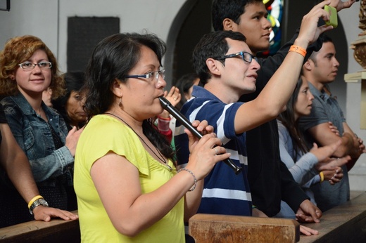 Peruwiańczycy w katedrze