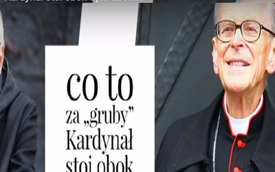 Co to za "gruby" kardynał stoi obok o. Leona?