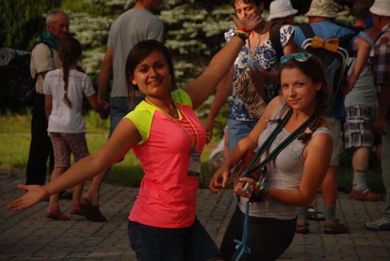 Pielgrzymi w połowie trasy 