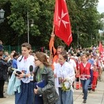 Powitanie 25. Pielgrzymki Diecezji Bielsko-Żywieckiej na Jasnej Górze - grupy hałcnowskie