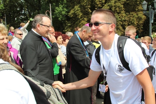 Powitanie 30. Pieszej Pielgrzymki Andrychowskiej na Jasnej Górze