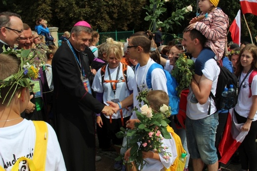 Powitanie 30. Pieszej Pielgrzymki Andrychowskiej na Jasnej Górze