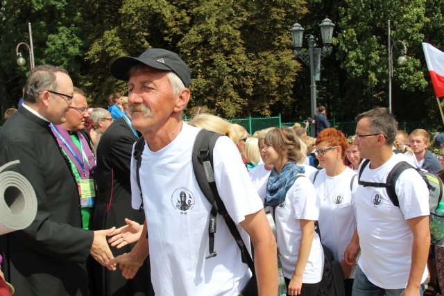 Powitanie 30. Pieszej Pielgrzymki Andrychowskiej na Jasnej Górze