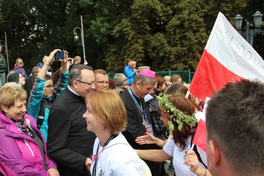 Powitanie 30. Pieszej Pielgrzymki Andrychowskiej na Jasnej Górze