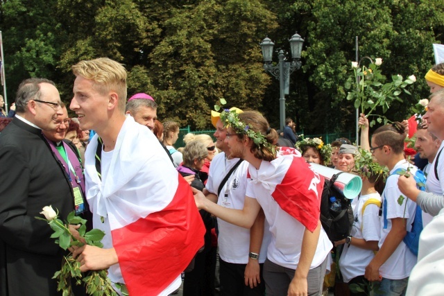 Powitanie 30. Pieszej Pielgrzymki Andrychowskiej na Jasnej Górze