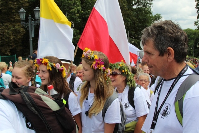 Powitanie 30. Pieszej Pielgrzymki Andrychowskiej na Jasnej Górze