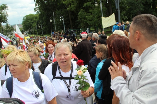 Powitanie 30. Pieszej Pielgrzymki Andrychowskiej na Jasnej Górze