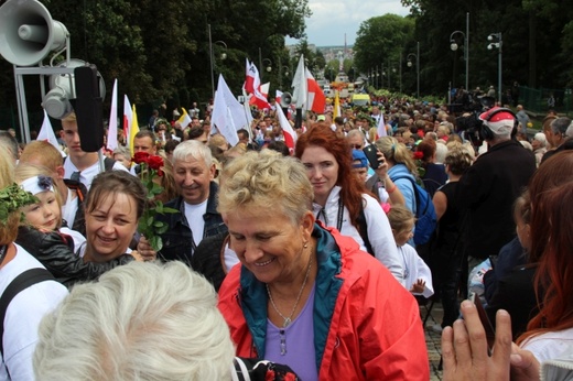 Powitanie 30. Pieszej Pielgrzymki Andrychowskiej na Jasnej Górze