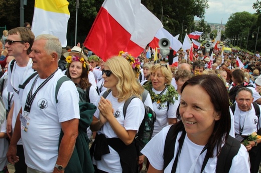 Powitanie 30. Pieszej Pielgrzymki Andrychowskiej na Jasnej Górze