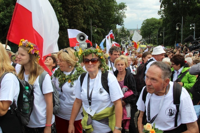 Powitanie 30. Pieszej Pielgrzymki Andrychowskiej na Jasnej Górze