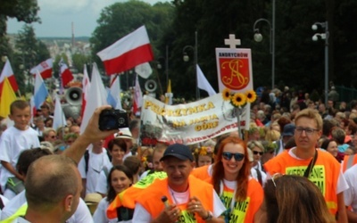 Powitanie 30. Pieszej Pielgrzymki Andrychowskiej na Jasnej Górze