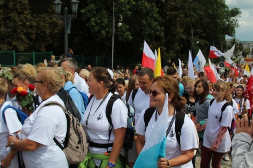 Powitanie 30. Pieszej Pielgrzymki Andrychowskiej na Jasnej Górze