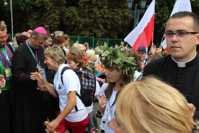 Powitanie 30. Pieszej Pielgrzymki Andrychowskiej na Jasnej Górze