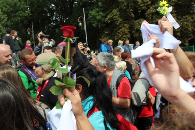 Powitanie 25. Pieszej Pielgrzymki Cieszyńskiej na Jasnej Górze