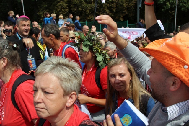 Powitanie 25. Pieszej Pielgrzymki Cieszyńskiej na Jasnej Górze