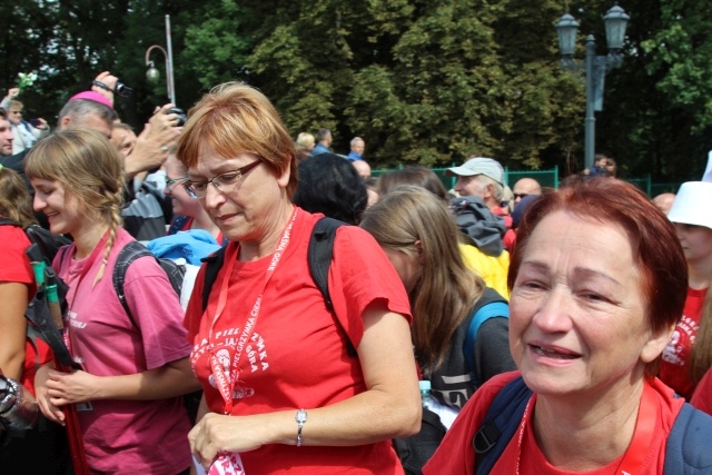 Powitanie 25. Pieszej Pielgrzymki Cieszyńskiej na Jasnej Górze