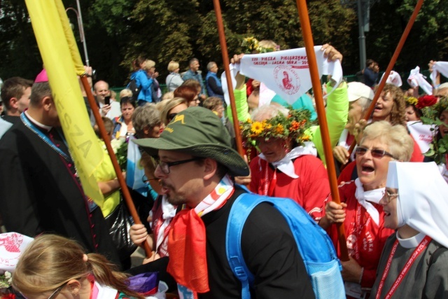 Powitanie 25. Pieszej Pielgrzymki Cieszyńskiej na Jasnej Górze