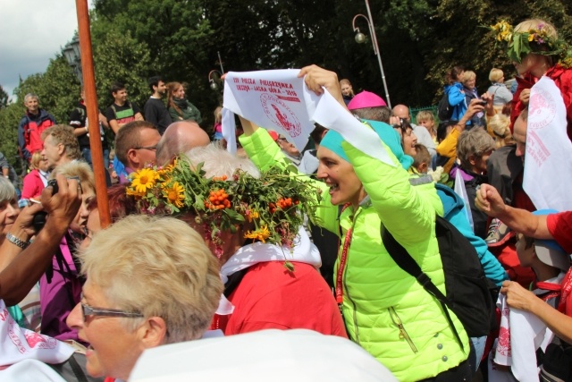 Powitanie 25. Pieszej Pielgrzymki Cieszyńskiej na Jasnej Górze