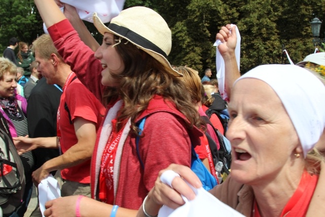 Powitanie 25. Pieszej Pielgrzymki Cieszyńskiej na Jasnej Górze