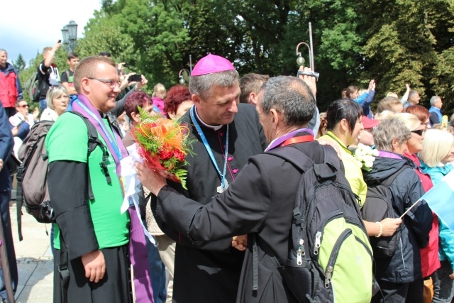 Powitanie 25. Pieszej Pielgrzymki Cieszyńskiej na Jasnej Górze