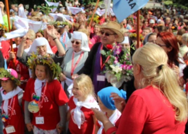 Powitanie 25. Pieszej Pielgrzymki Cieszyńskiej na Jasnej Górze