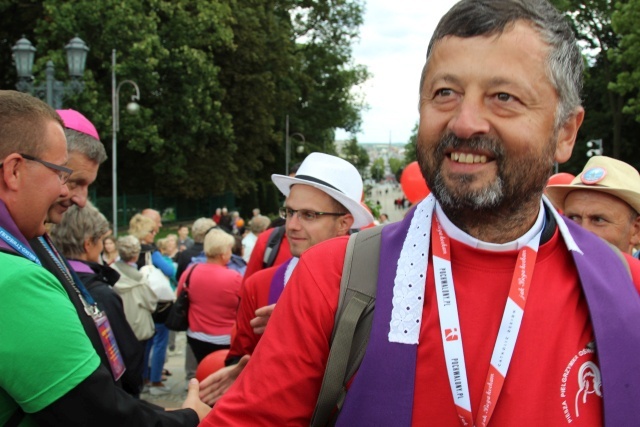 Powitanie 33. Pielgrzymki Oświęcimskiej na Jasnej Górze