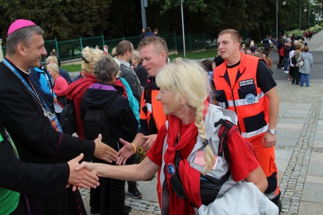 Powitanie 33. Pielgrzymki Oświęcimskiej na Jasnej Górze