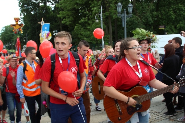 Powitanie 33. Pielgrzymki Oświęcimskiej na Jasnej Górze