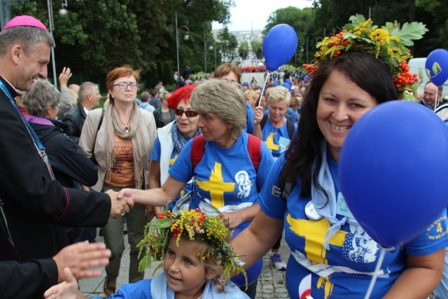 Powitanie 33. Pielgrzymki Oświęcimskiej na Jasnej Górze