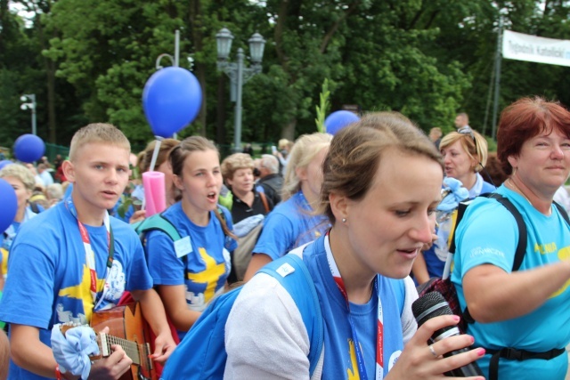 Powitanie 33. Pielgrzymki Oświęcimskiej na Jasnej Górze