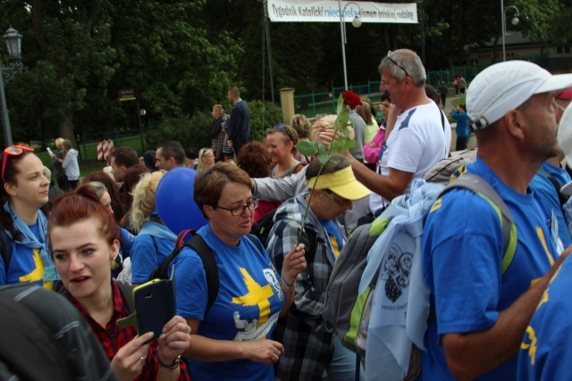 Powitanie 33. Pielgrzymki Oświęcimskiej na Jasnej Górze