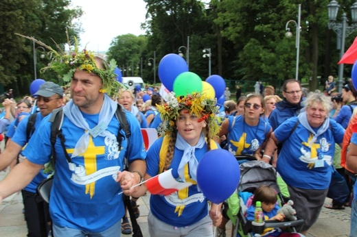 Powitanie 33. Pielgrzymki Oświęcimskiej na Jasnej Górze