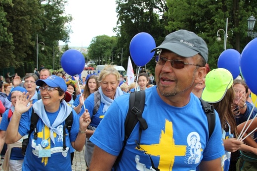 Powitanie 33. Pielgrzymki Oświęcimskiej na Jasnej Górze