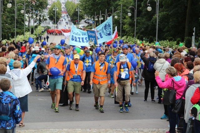 Powitanie 33. Pielgrzymki Oświęcimskiej na Jasnej Górze