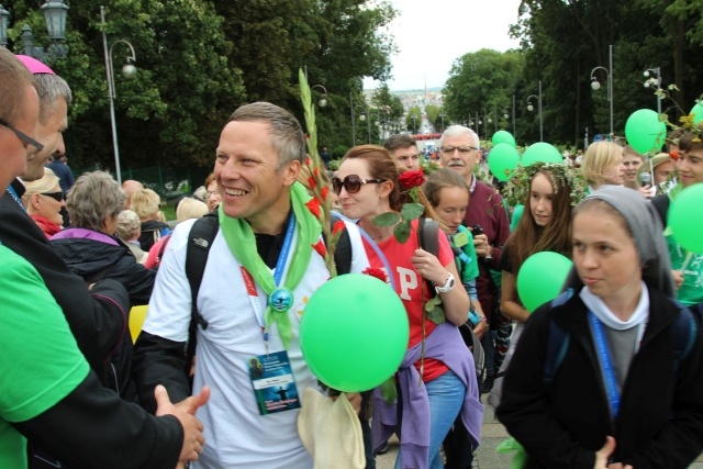 Powitanie 33. Pielgrzymki Oświęcimskiej na Jasnej Górze