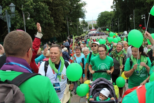 Powitanie 33. Pielgrzymki Oświęcimskiej na Jasnej Górze