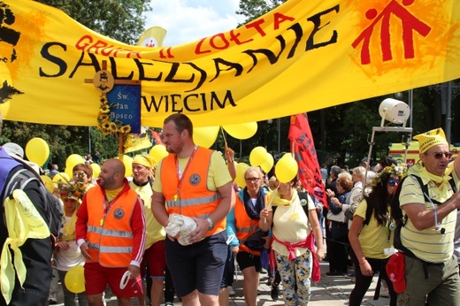 Powitanie 33. Pielgrzymki Oświęcimskiej na Jasnej Górze