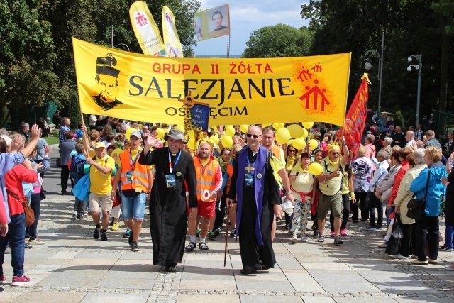 Powitanie 33. Pielgrzymki Oświęcimskiej na Jasnej Górze