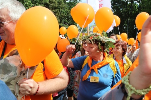 Powitanie 33. Pielgrzymki Oświęcimskiej na Jasnej Górze