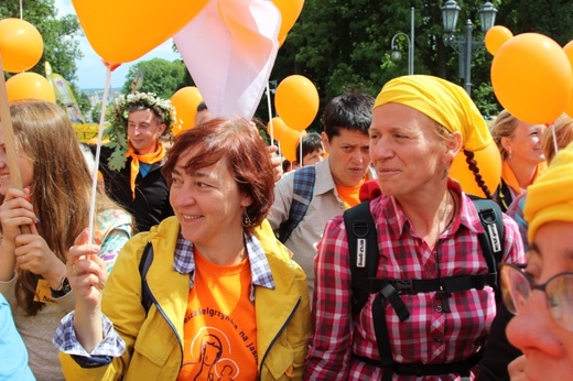 Powitanie 33. Pielgrzymki Oświęcimskiej na Jasnej Górze