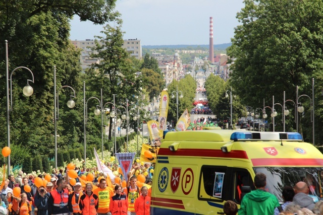 Powitanie 33. Pielgrzymki Oświęcimskiej na Jasnej Górze