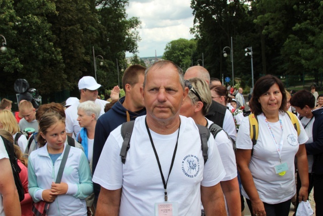 Powitanie 15. Pieszej Pielgrzymki Czechowickiej na Jasnej Górze