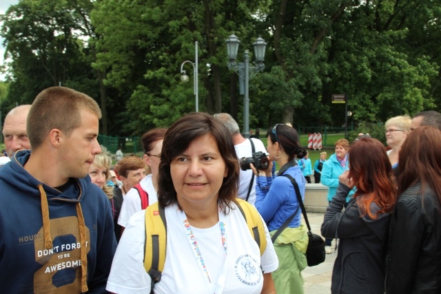 Powitanie 15. Pieszej Pielgrzymki Czechowickiej na Jasnej Górze