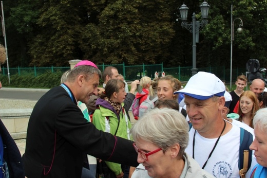 Powitanie 15. Pieszej Pielgrzymki Czechowickiej na Jasnej Górze